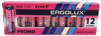 Батарейки алкалиновые ААА Ergolux 12 шт 